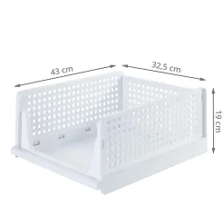 2 paniers tiroirs pliables