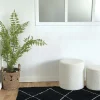 Panier tressé rond L