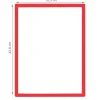 Panneau d'affichage repositionnable encadré rouge