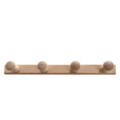 Patère en bois 4 têtes
