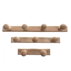 Patère en bois 2 têtes