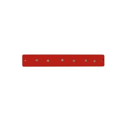 Petite barre magnétique murale rouge avec 6 aimants fins et puissants