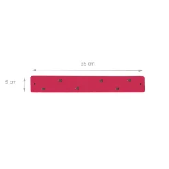 Petite barre magnétique murale rose avec 6 aimants fins et puissants