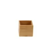 Petit organisateur de tiroirs, carré et superposable, en bambou. S