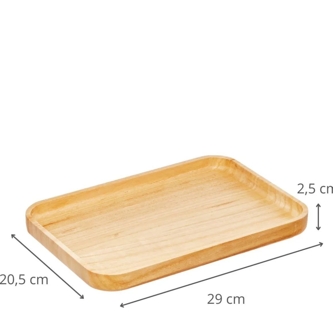 Plateau de rangement en bois