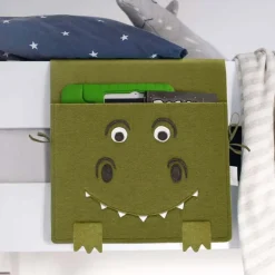 Poche de rangement pour lit d'enfant dinosaure