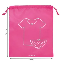 Pochette rose pour sous-vêtements fille