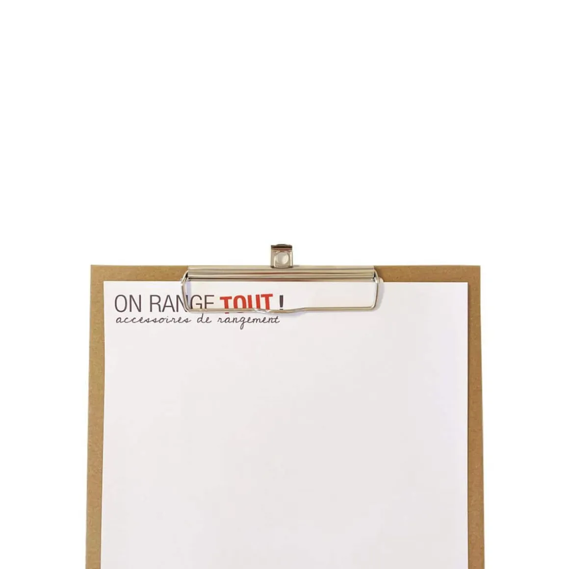 Porte bloc à pince A5 en carton kraft