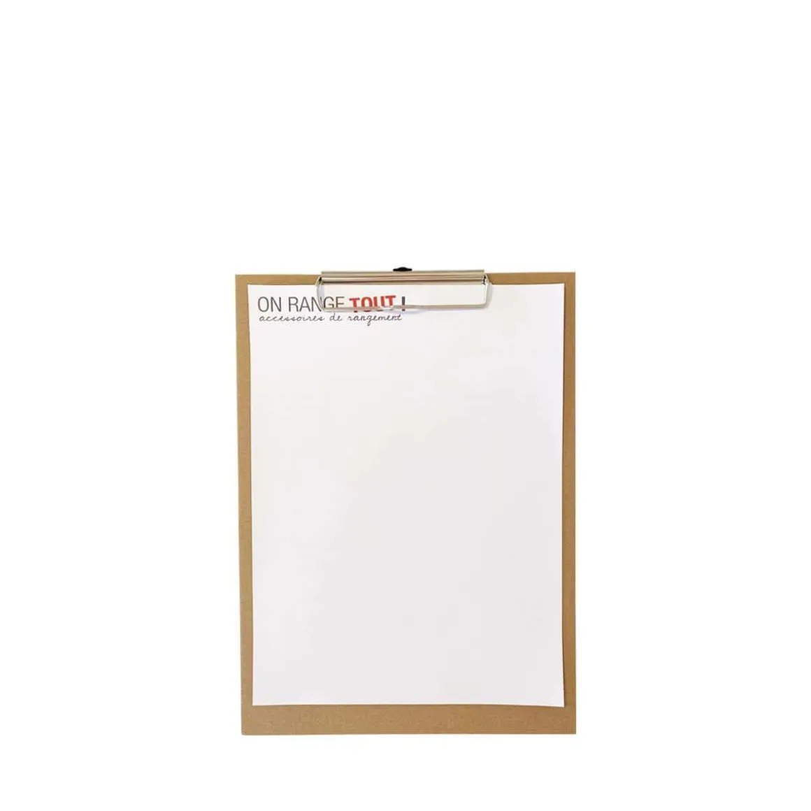Porte bloc à pince A5 en carton kraft