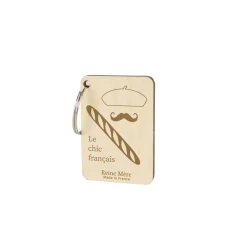 Porte clé en bois Made in France