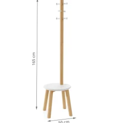 Porte-manteaux tabouret