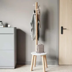 Porte-manteaux tabouret