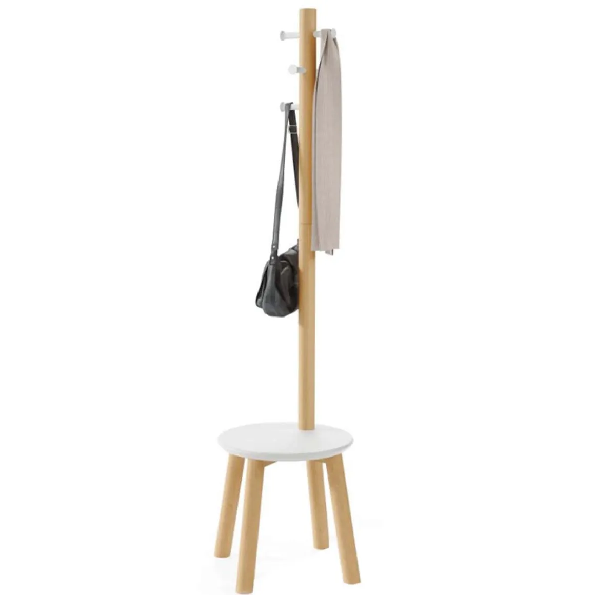 Porte-manteaux tabouret
