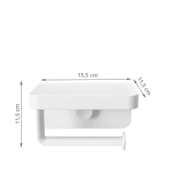 Porte papier toilette à ventouse adhésive