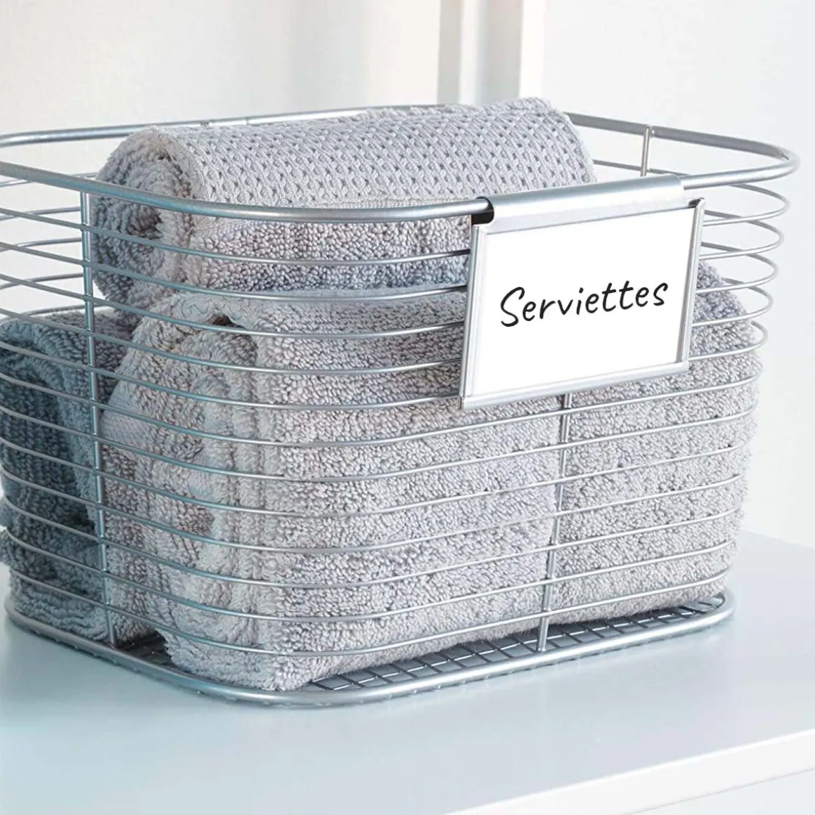 3 porte-étiquettes amovibles pour panier ou boîte