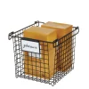 3 Porte-étiquettes clipsables noirs pour panier ou boîte