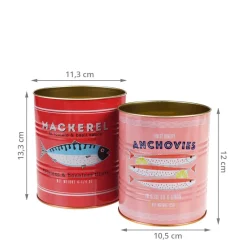 2 pots façon boîte de conserve