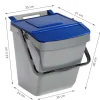 Poubelle de tri sélectif bleue 35 litres