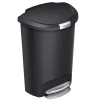 Poubelle noire demi-lune 50 litres - Simple Human
