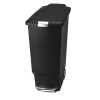 Poubelle noire étroite de 40 L à 2 roues pour extérieur ou intérieur - Simple Human