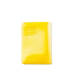 Protège passeport jaune brillant
