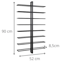 Rack mural pour 16 bouteilles de vin