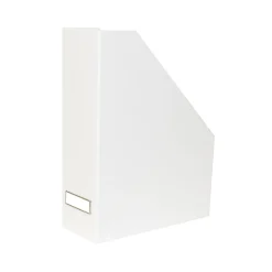 Range-dossiers en carton blanc