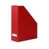 Range-dossiers en carton rouge