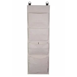 Rangement mural en tissu 4 larges poches