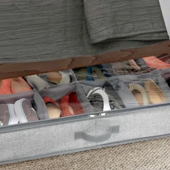 Rangement pour 12 paires de chaussures sous le lit