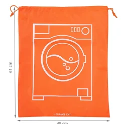 Sac à linge sale orange fluo