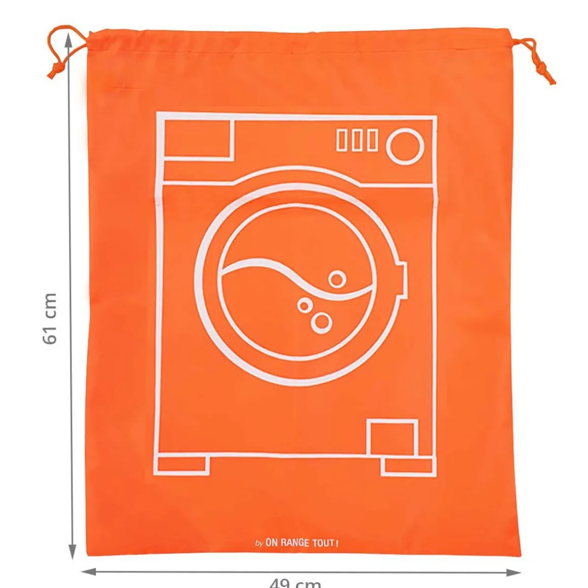 Sac à linge sale orange fluo