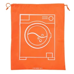 Sac à linge sale orange fluo