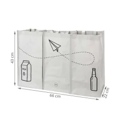 3 sacs pour tri sélectif