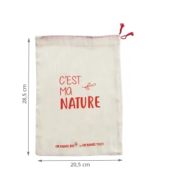 Sac à vrac en coton biologique pour céréales