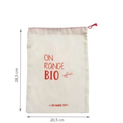 Sac à vrac en coton bio 20x28