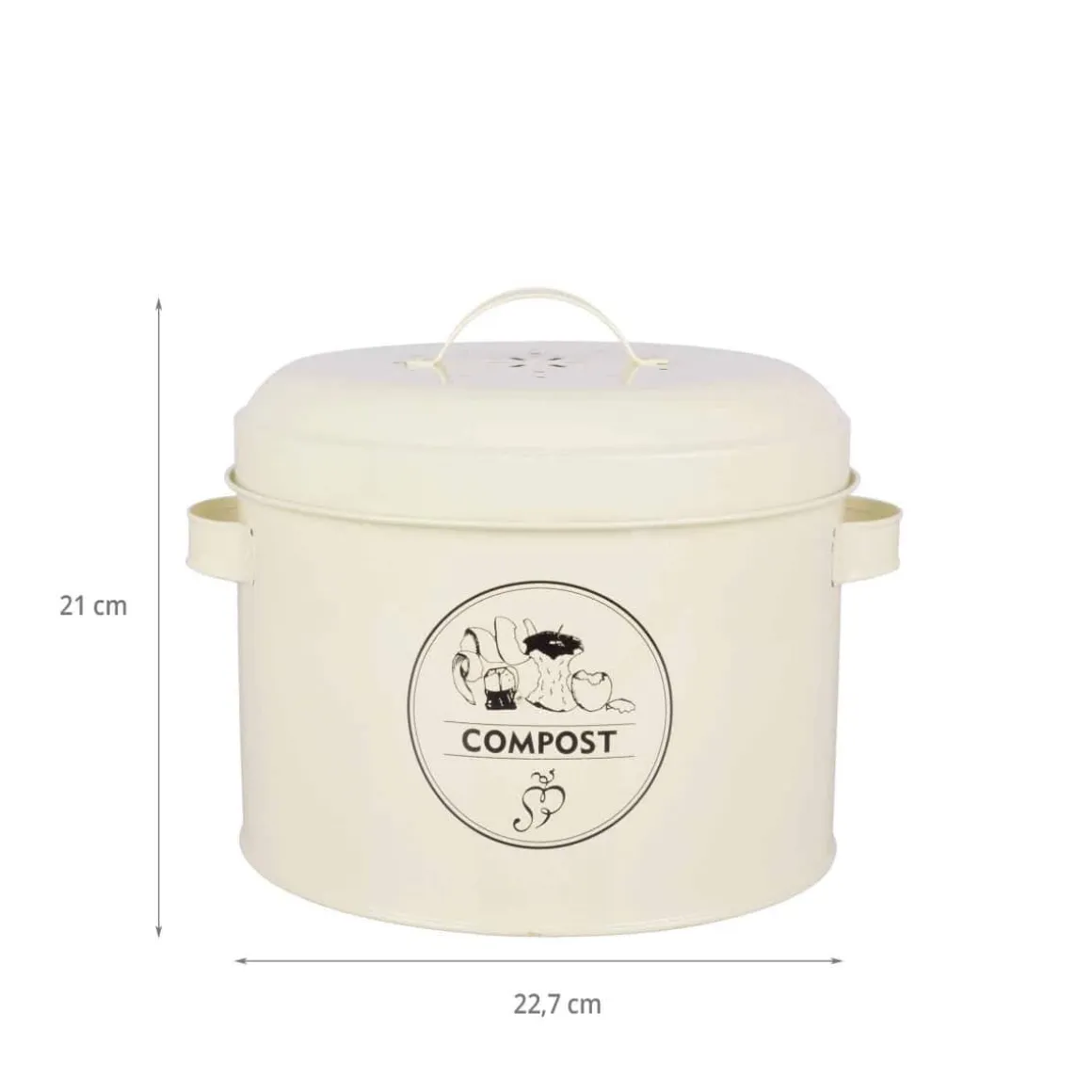 Seau à compost de cuisine avec filtre