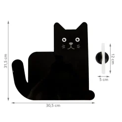 Tableau magnétique noir chat