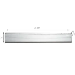 Vide-poche mural métallique en inox avec 6 aimants